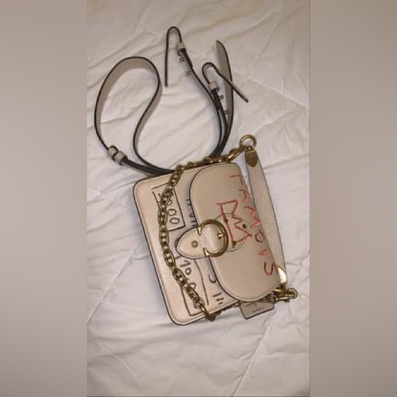 COACH x Jean-Michel Basquiat Beat Leather Crossbody - Picture 5 of 10